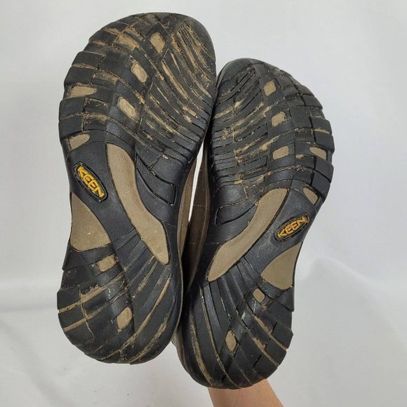 SALE 5/$25 Keen Presidio Leather Oxford Lace Up Sneaker Cascade Shitake Brown - Picture 9 of 10